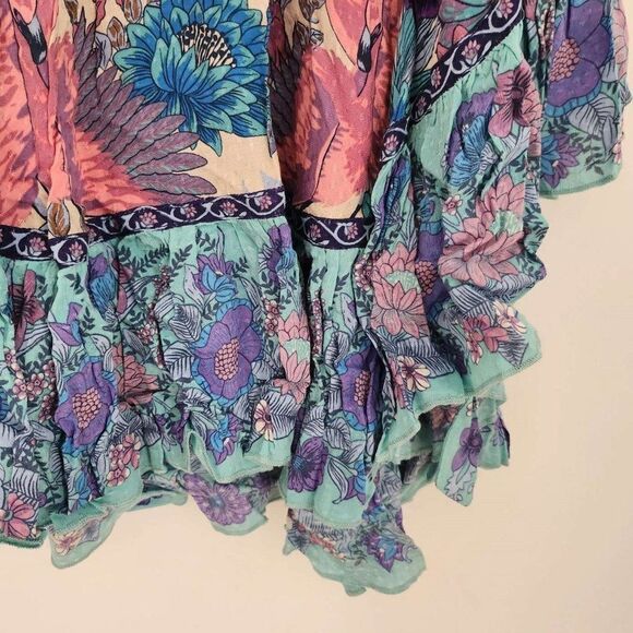 Spell and the Gypsy Collective Siren Song Hi-Low Skirt in Mermaid XS b72 - Picture 11 of 13